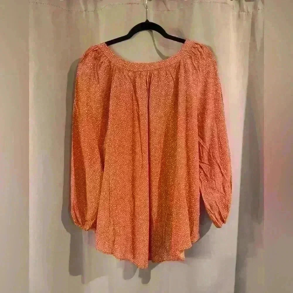 Women’s Orange Lauren Conrad Blouse - Picture 2 of 6